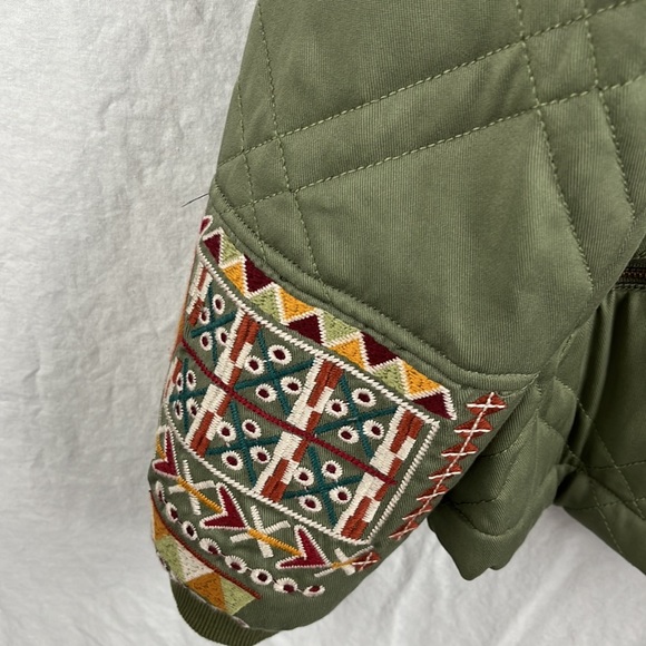 Johnny Was large quilted embroidered bomber Leigh - Picture 6 of 11